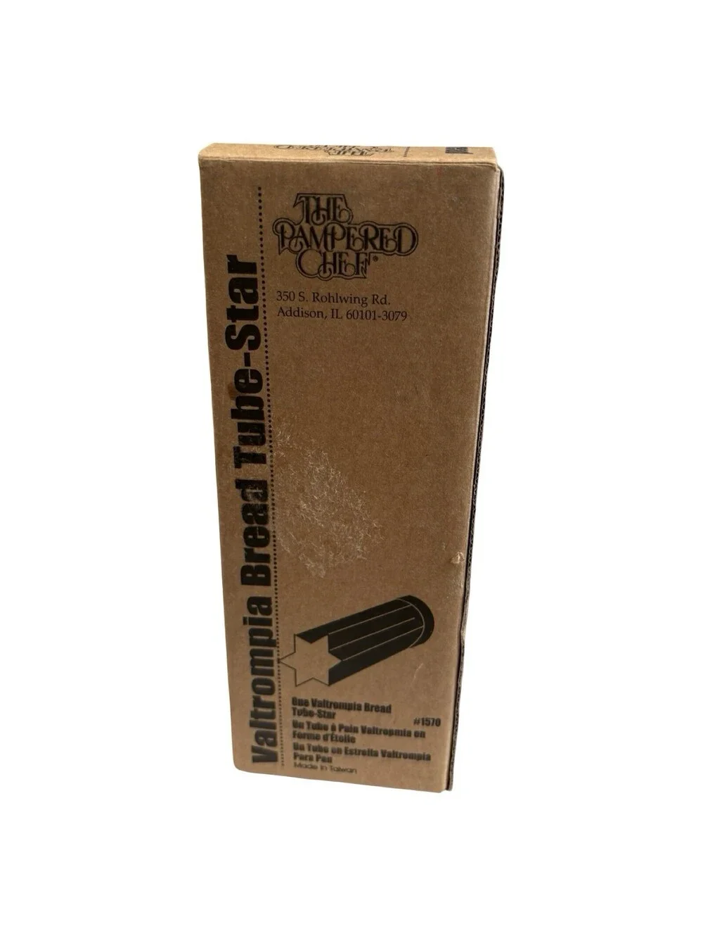 The Pampered Chef Valtrompia Bread Tube Star Shaped #1570 Baking Kitchen Ware